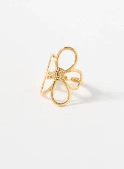 Large flower open ring
