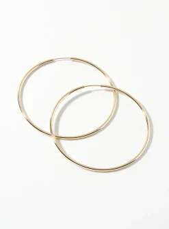 Large minimalist hoops
