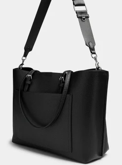 Large minimalist work tote bag