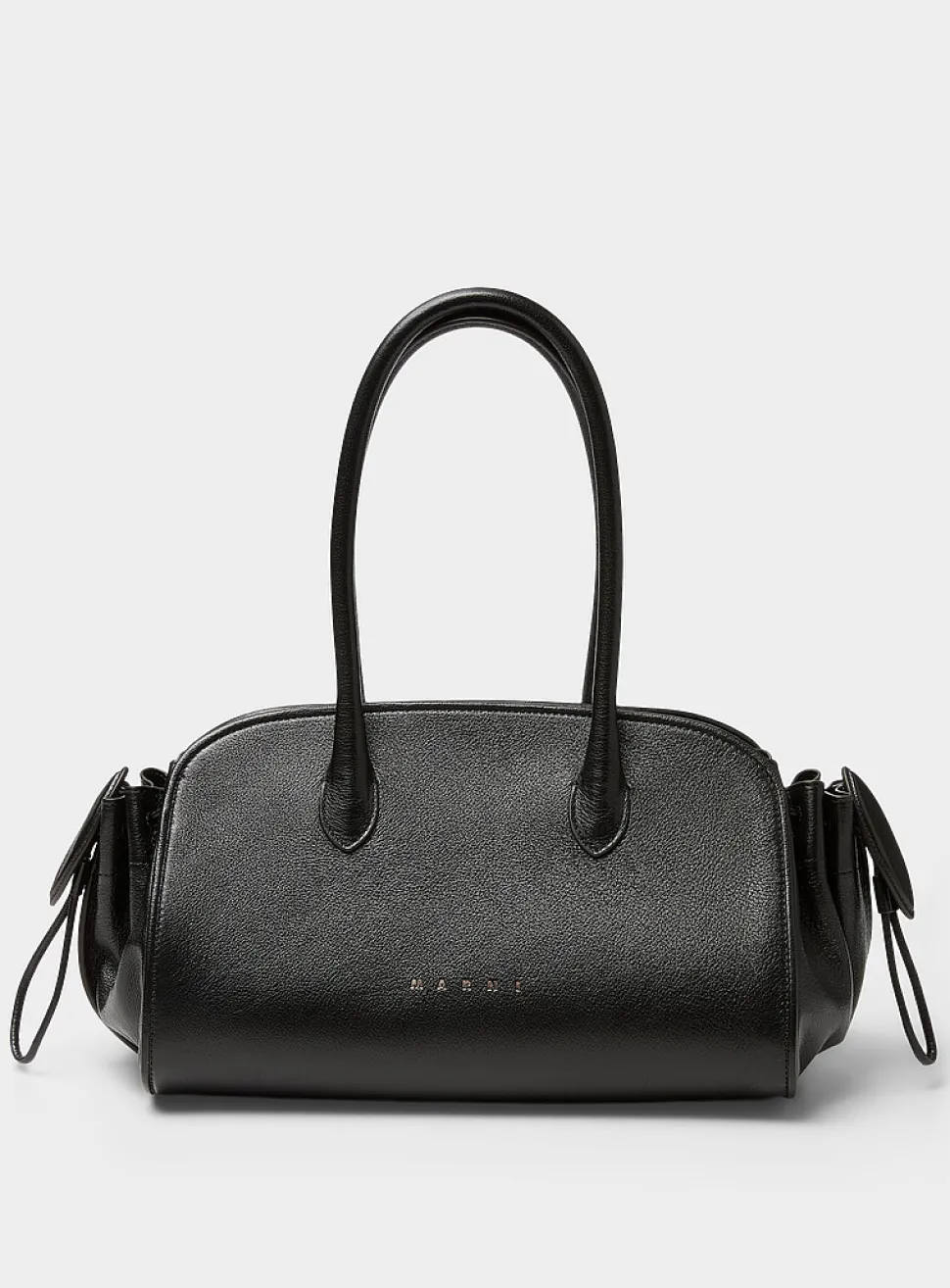 Leather adjustable strap handbag