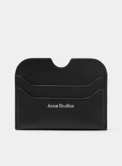 Leather logo card holder