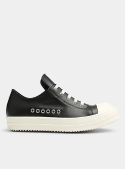 Leather low-top sneaker