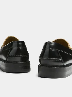 Leopard tassel loafers