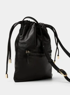 Lerie supple leather crossbody bag