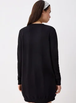 Lesly patch pocket open cardigan