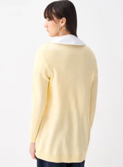 Lesly patch pocket open cardigan