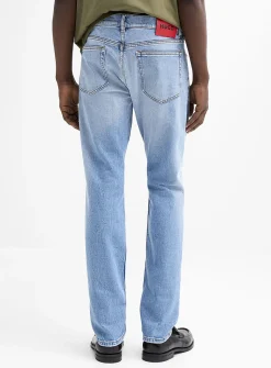 708 light-blue jean with worn details