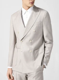Light grey pinstripe suit