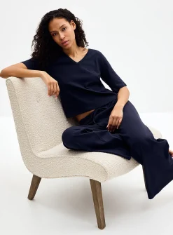Light linen boxy-fit T-shirt