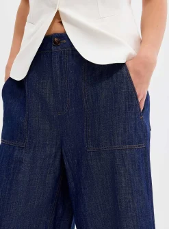 Lightweight cotton and linen jean
