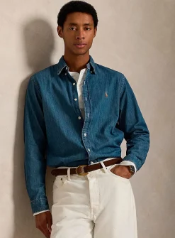 Lightweight denim shirt
