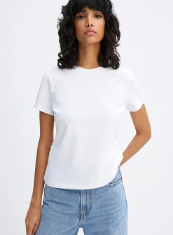 Lightweight jersey crew-neck tee