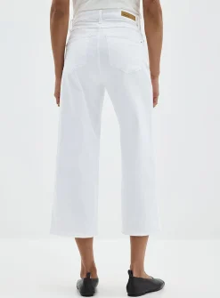 Lily cropped white jean