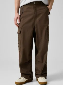 Linen parachute pant