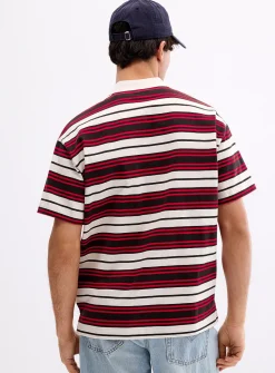 Lionel tricolour striped polo