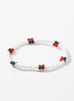 Little cherry pearl bracelet