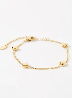 Little gold heart bracelet
