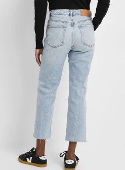 Logan frayed-hem jean