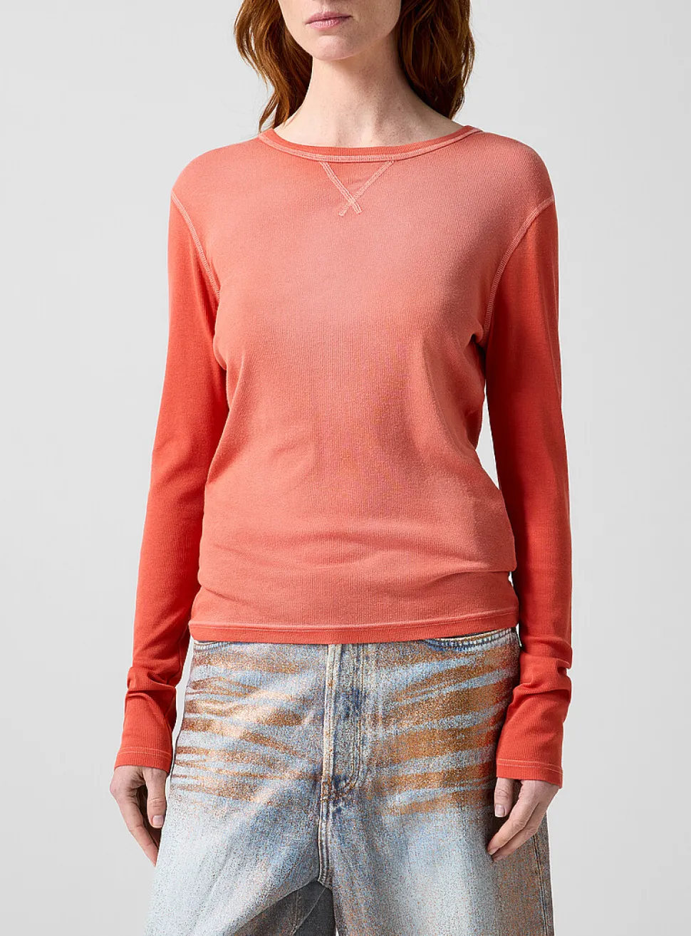 Logo faded jersey T-shirt