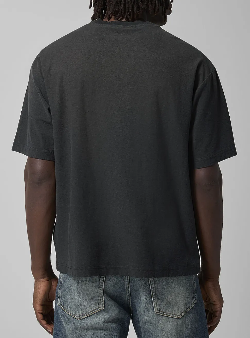 Logo pocket faded T-shirt