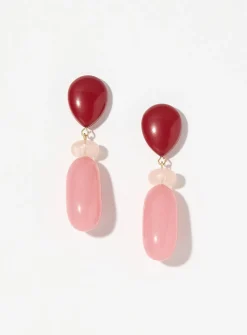Long earrings in various shapes