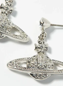 Long mini bas relief earrings