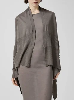 Long pure virgin wool cardigan
