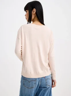 Loose crew-neck sweater