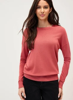Loose crew-neck sweater