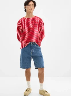 Loose denim Bermudas