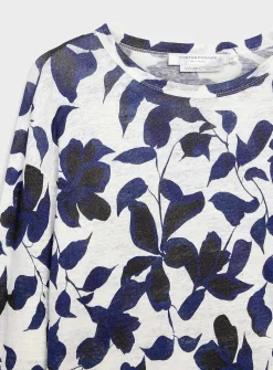 Loose-fit pure linen T-shirt