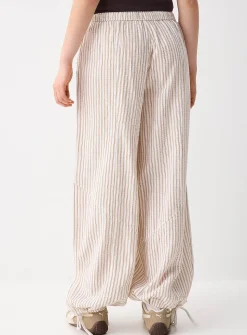 Loose organic cotton gauze jogger