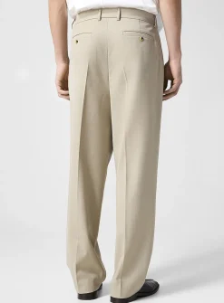 Loose pleated dress pant