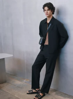 Loose stretch twill pant