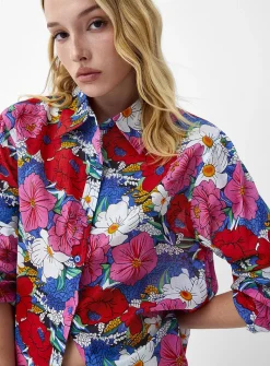 Lush bloom loose shirt