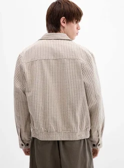 Luther mini-check Harrington jacket