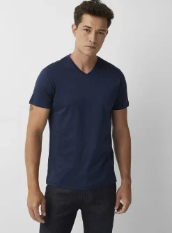 Luxurious Pima cotton V-neck T-shirt