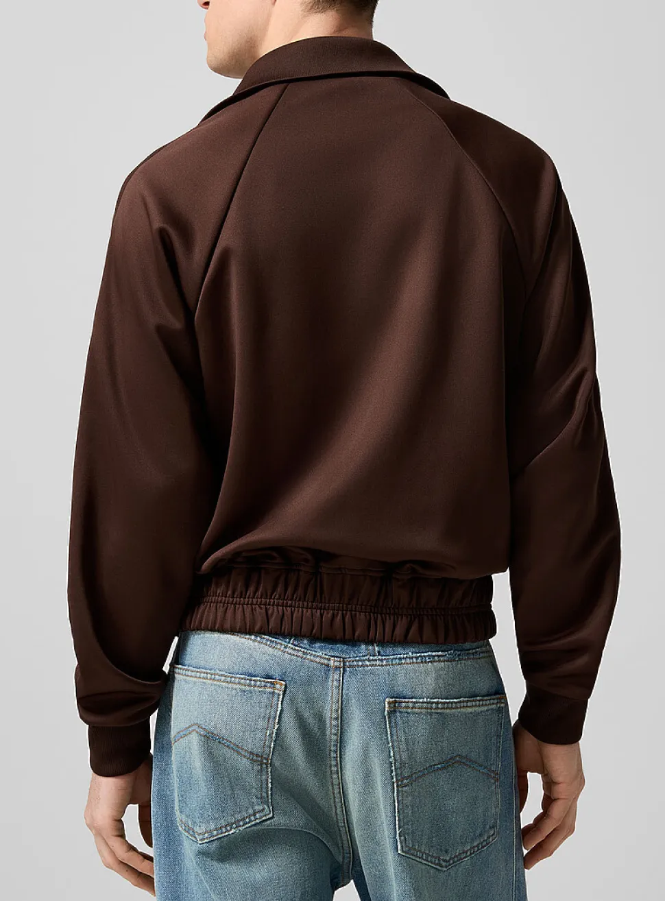 Madera chocolate brown track jacket