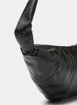 Medium Croissant coated fabric bag