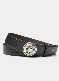 Medusa round buckle belt