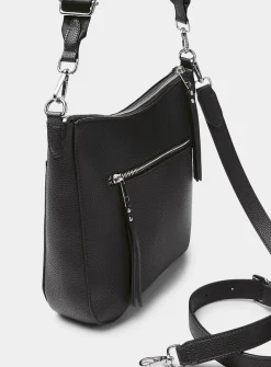 Metallic detail crossbody bag