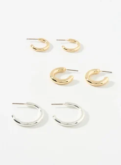 Metallic half-hoops