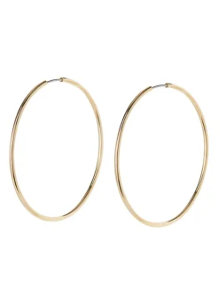 Metallic hoop earrings