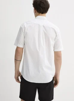 Micro-dot poplin shirt