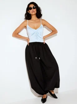 Microfibre V-neck ruched cami