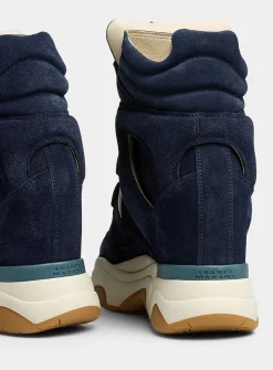 Midnight blue Balskee platform sneakers