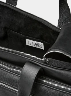 Miles leather weekender bag
