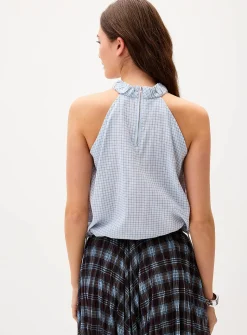 Mini-checkers puffy cami