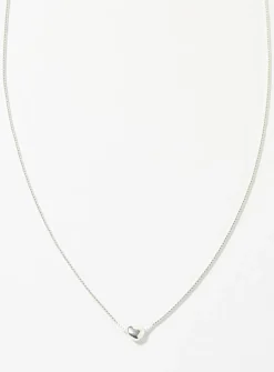 Mini-heart silver chain