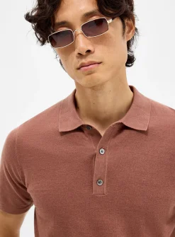 Minimalist cotton-linen polo